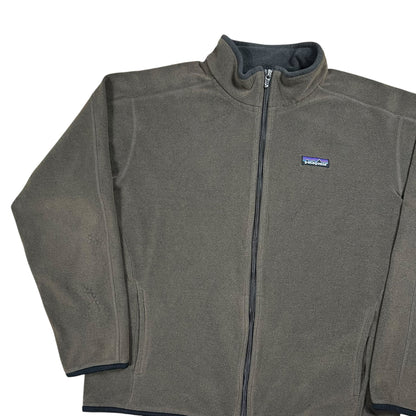 2009 Patagonia light weight brown faded zip up fleece jacket (L)