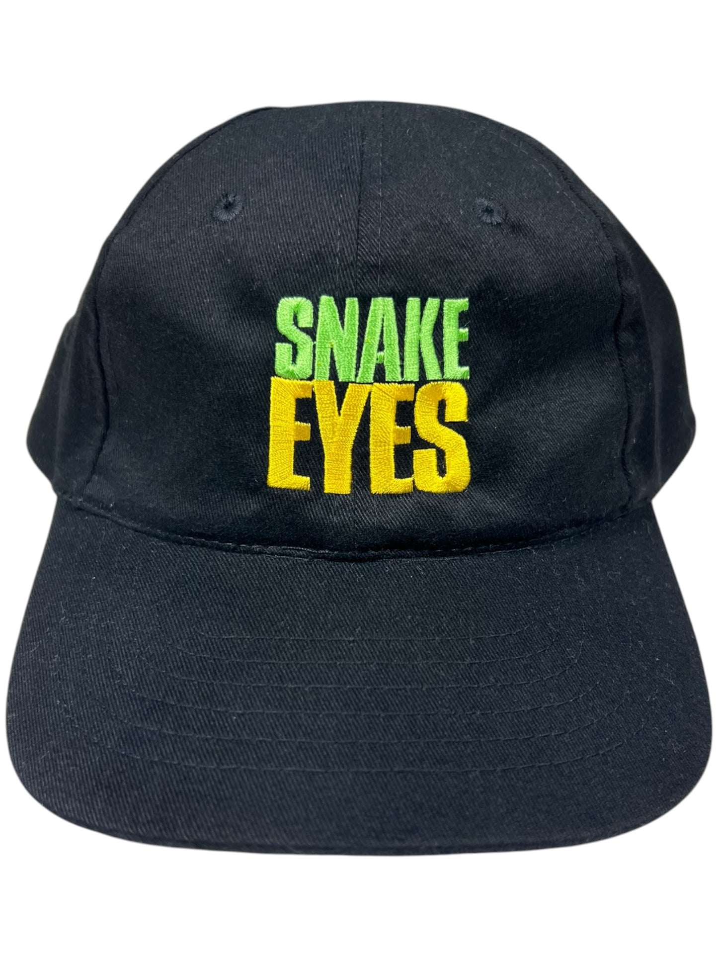 Vintage 1998 Snake Eyes “Watch Closely” movie promo StrapBack hat
