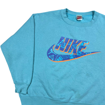 Vintage 90s Nike Swoosh ACG Air Jordan Aqua Gear faded crewneck (L)