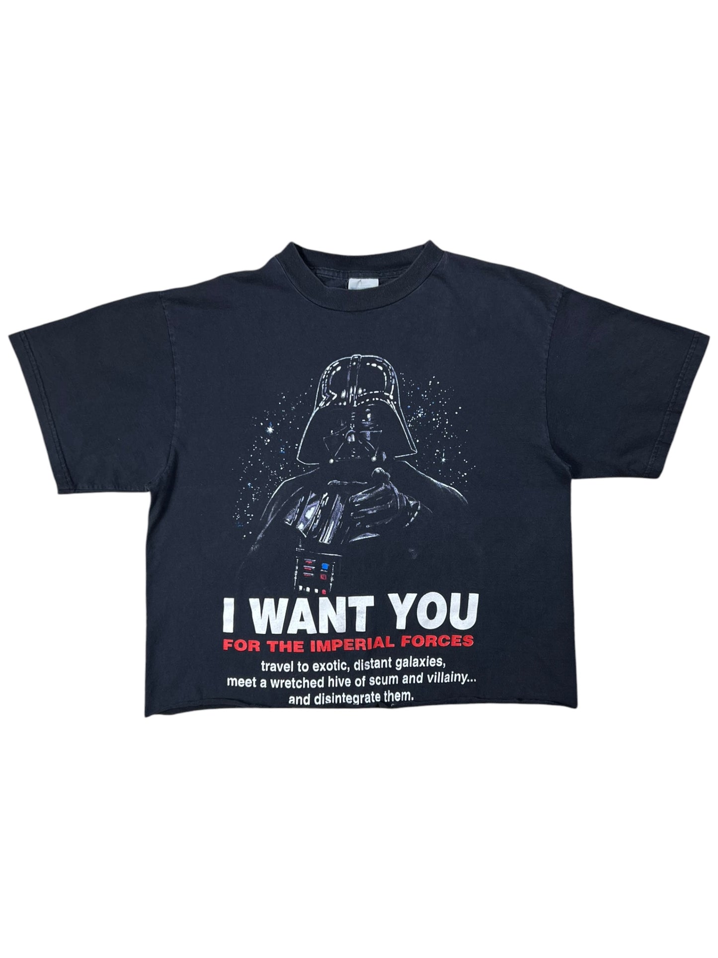 Vintage 1996 Star Wars “I Want You” Darth Vader chopped tee (M/L)