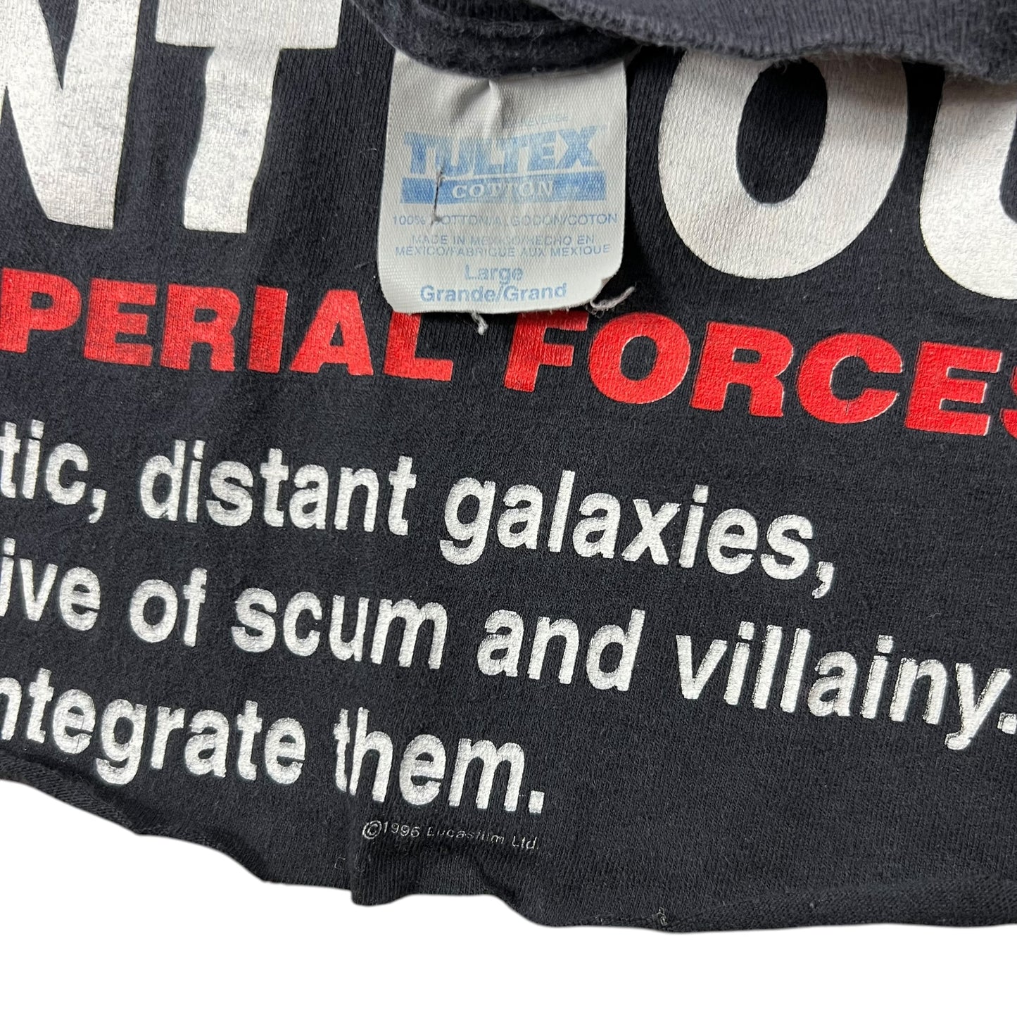Vintage 1996 Star Wars “I Want You” Darth Vader chopped tee (M/L)