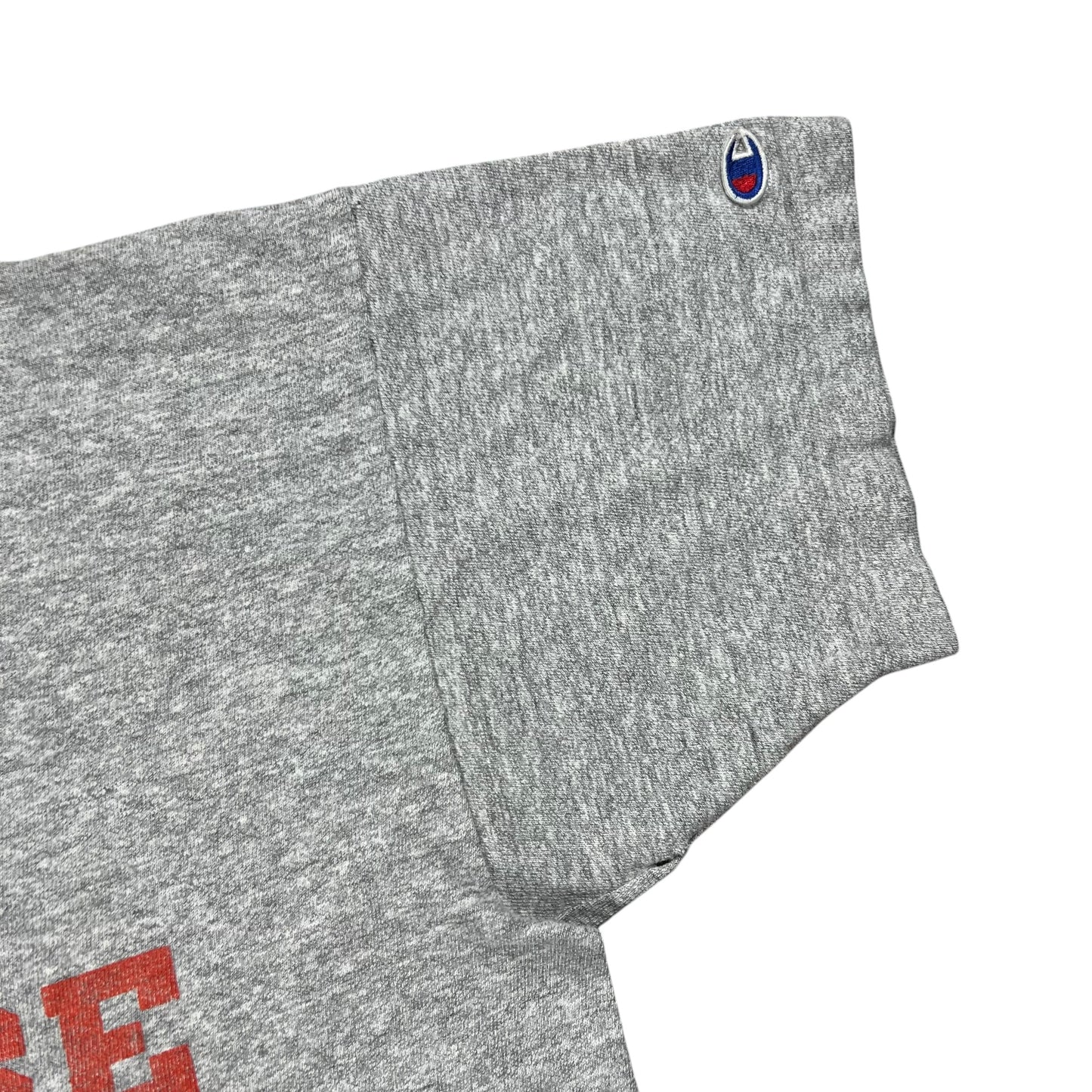 Vintage 90s Champion RIT Lacrosse faded Heather grey tee (L)
