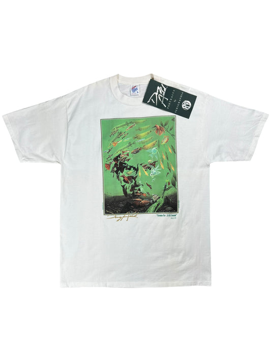 Vintage 1992 Andy Warhol Fish Portrait “Famous for .15 of a second” Doug Auld art tee (L) DS NWT