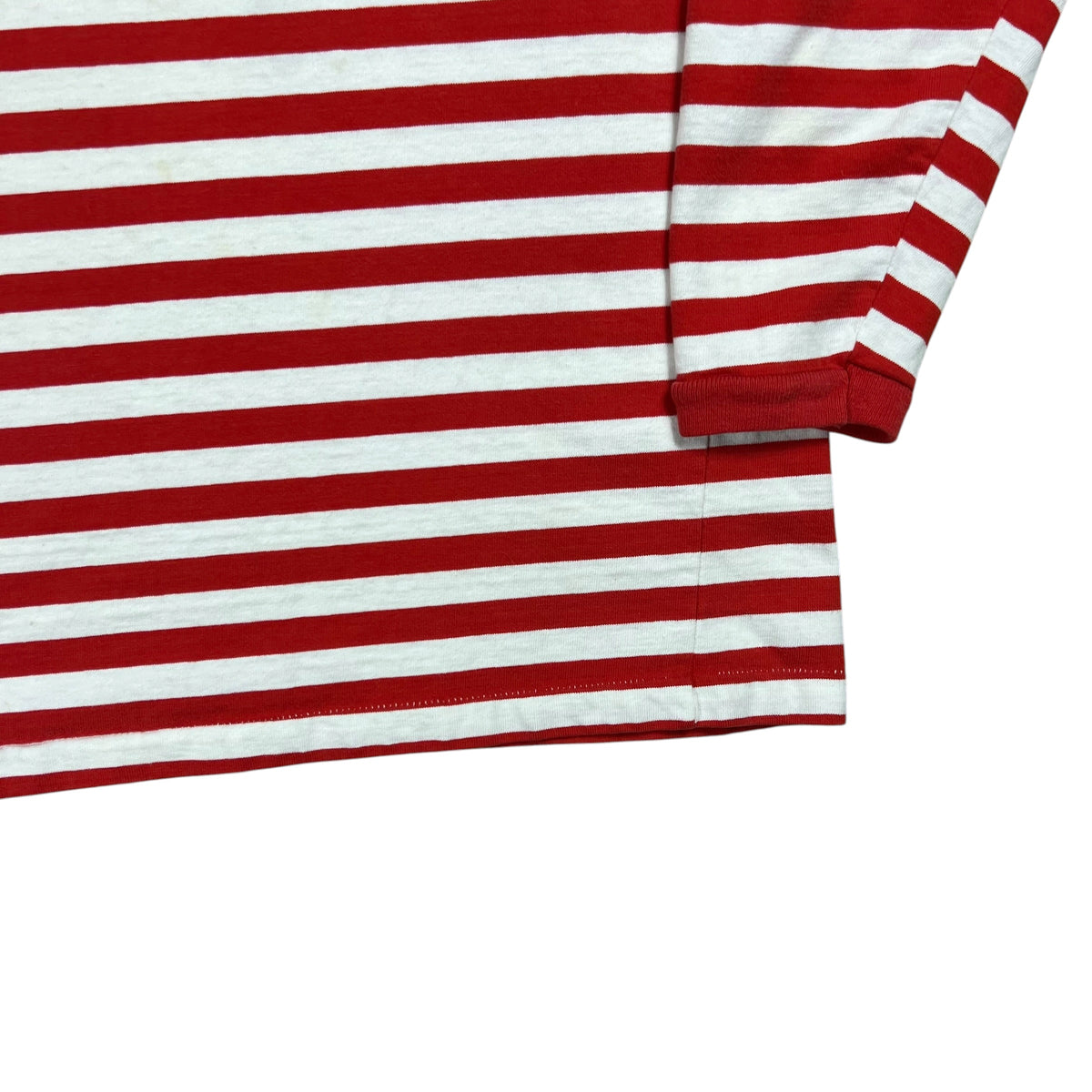 Vintage 80s Disney Mickey & Minnie Mouse stripey faded long sleeve striped shirt (L)