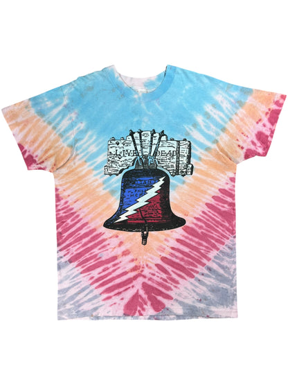 Vintage 1994 Grateful Dead Live Dead Philadelphia Liberty Bell tie dye band tee (L)
