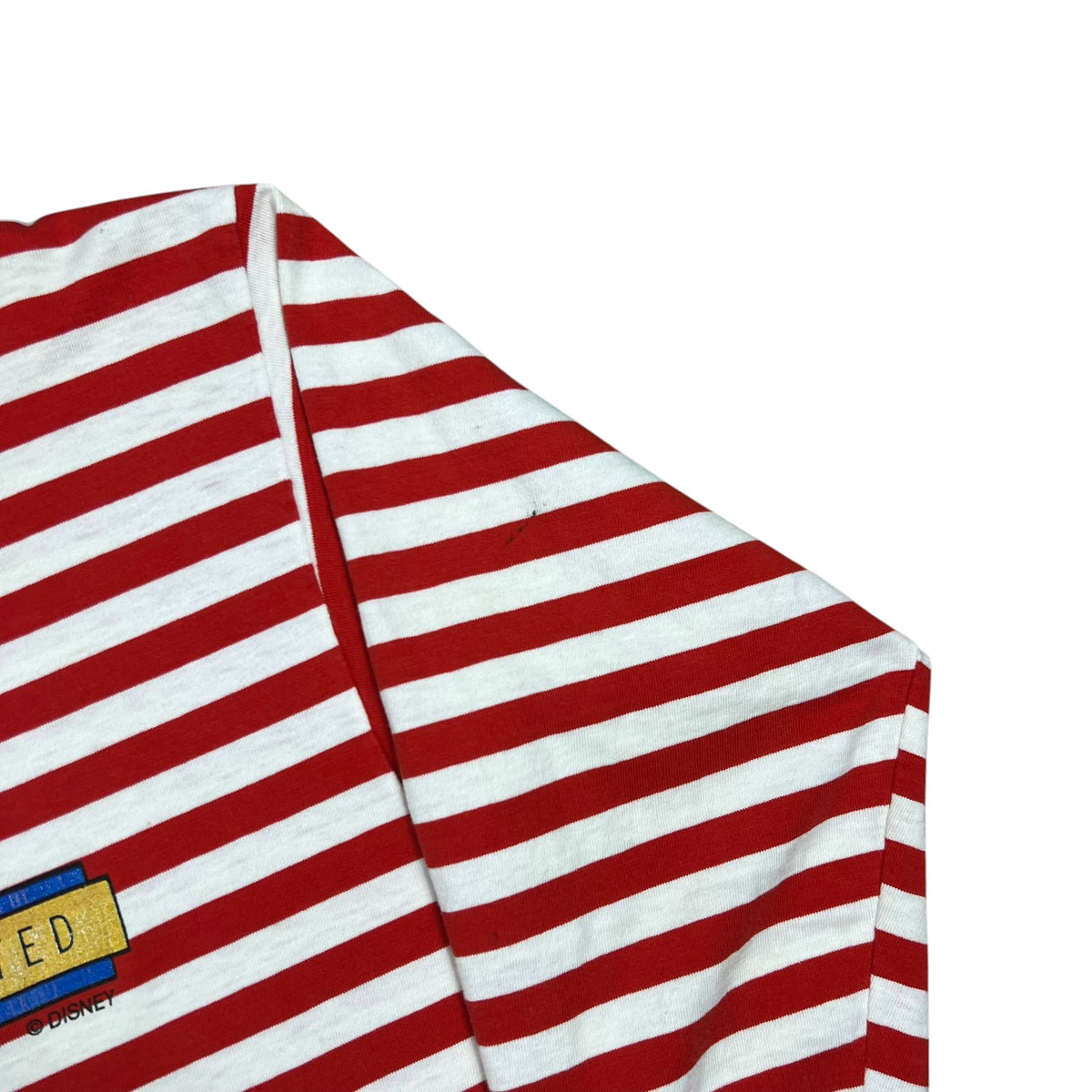 Vintage 80s Disney Mickey & Minnie Mouse stripey faded long sleeve striped shirt (L)