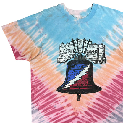 Vintage 1994 Grateful Dead Live Dead Philadelphia Liberty Bell tie dye band tee (L)