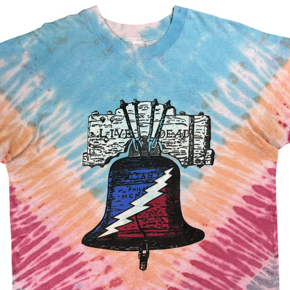 Vintage 1994 Grateful Dead Live Dead Philadelphia Liberty Bell tie dye band tee (L)