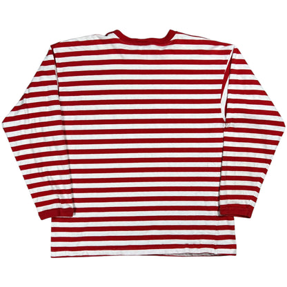 Vintage 80s Disney Mickey & Minnie Mouse stripey faded long sleeve striped shirt (L)