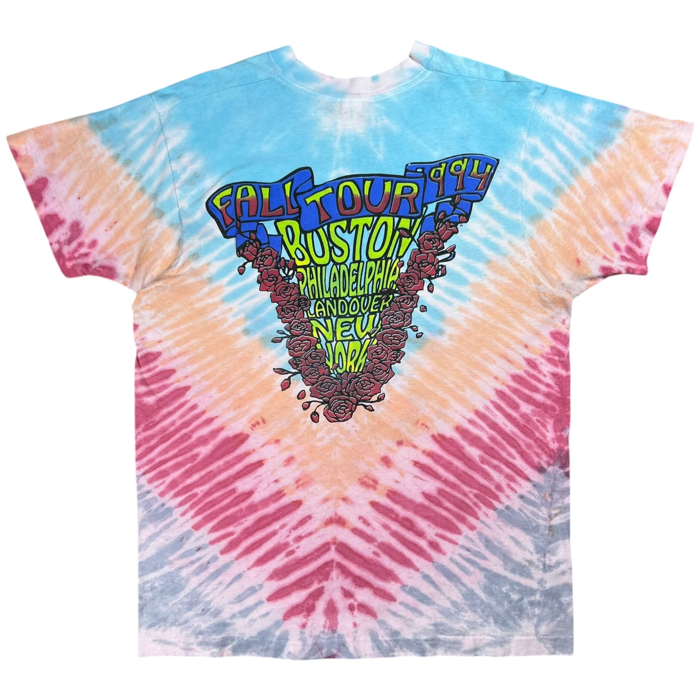 Vintage 1994 Grateful Dead Live Dead Philadelphia Liberty Bell tie dye band tee (L)