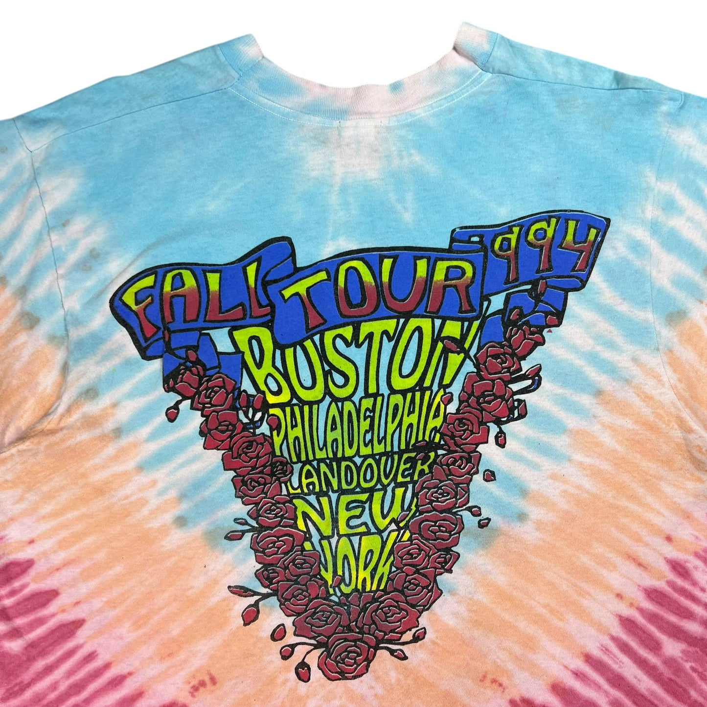 Vintage 1994 Grateful Dead Live Dead Philadelphia Liberty Bell tie dye band tee (L)