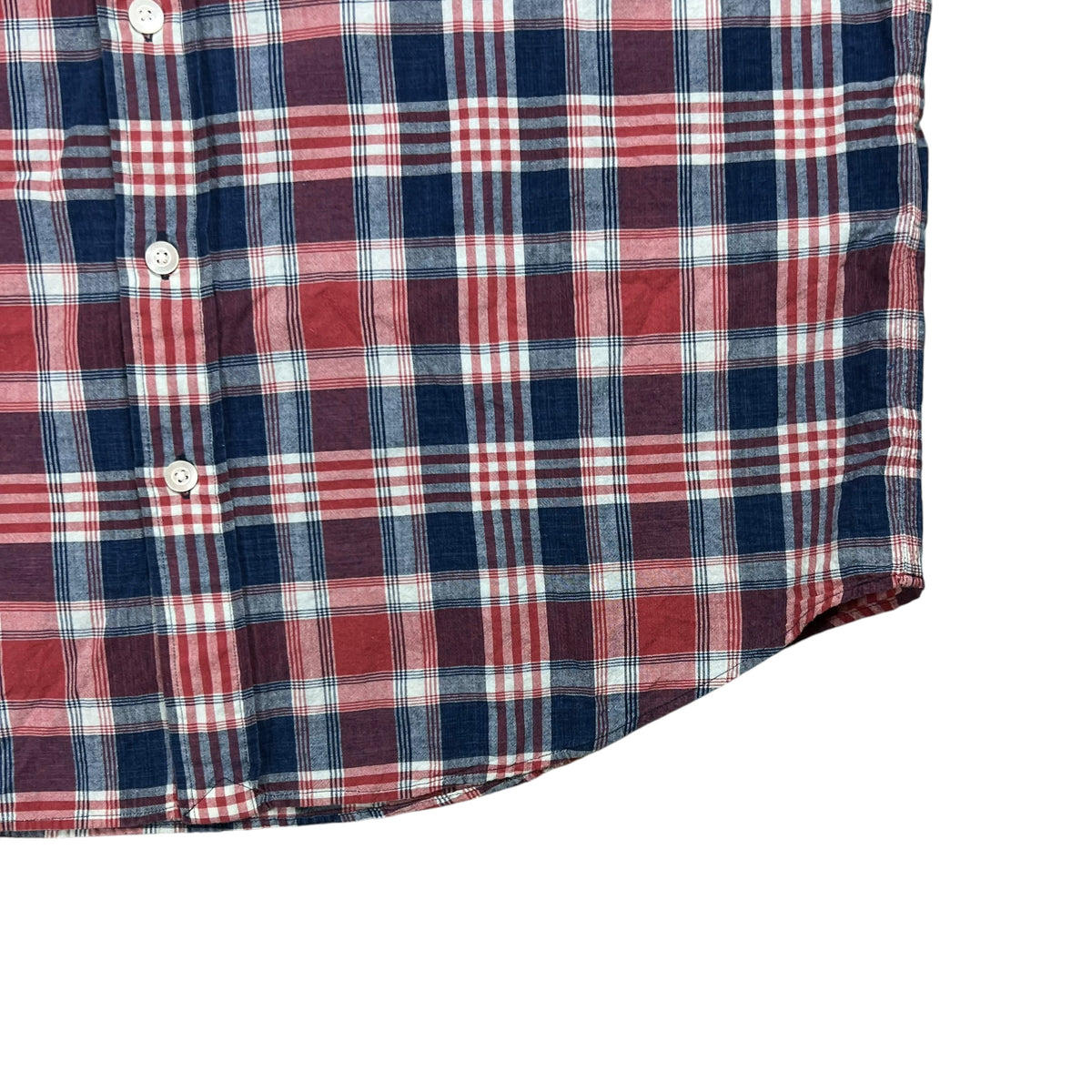 Polo Country Ralph Lauren Indian Madras woven short sleeve button down shirt (XL)