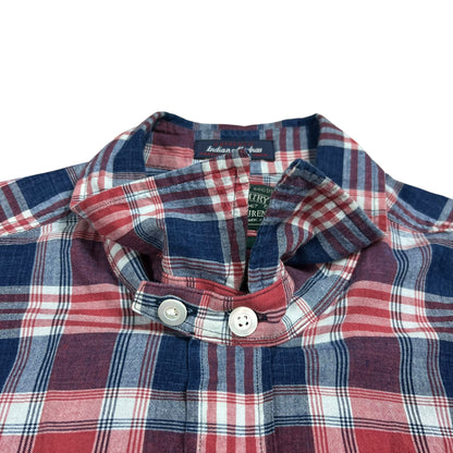 Polo Country Ralph Lauren Indian Madras woven short sleeve button down shirt (XL)