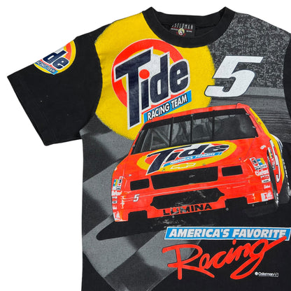 Vintage 1993 NASCAR Tide Racing Team all over print tee (L)