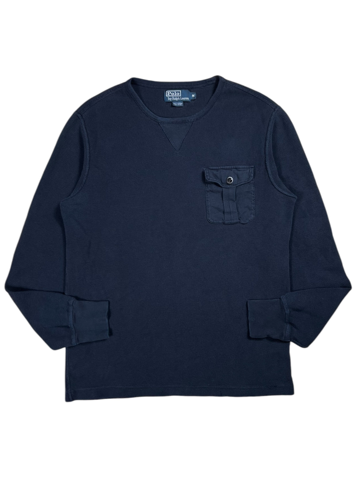 Vintage Y2K Polo Ralph Lauren pocket thermal long sleeve (M)