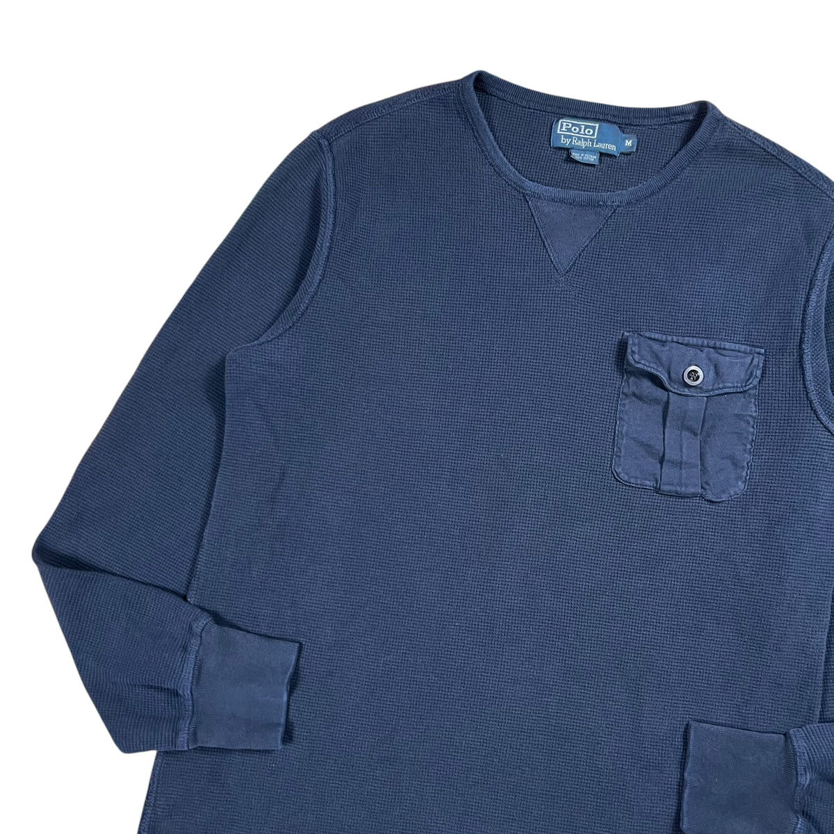 Vintage Y2K Polo Ralph Lauren pocket thermal long sleeve (M)