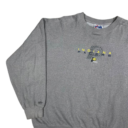 Vintage 90s Majestic Indiana Pacers NBA faded crewneck (L)