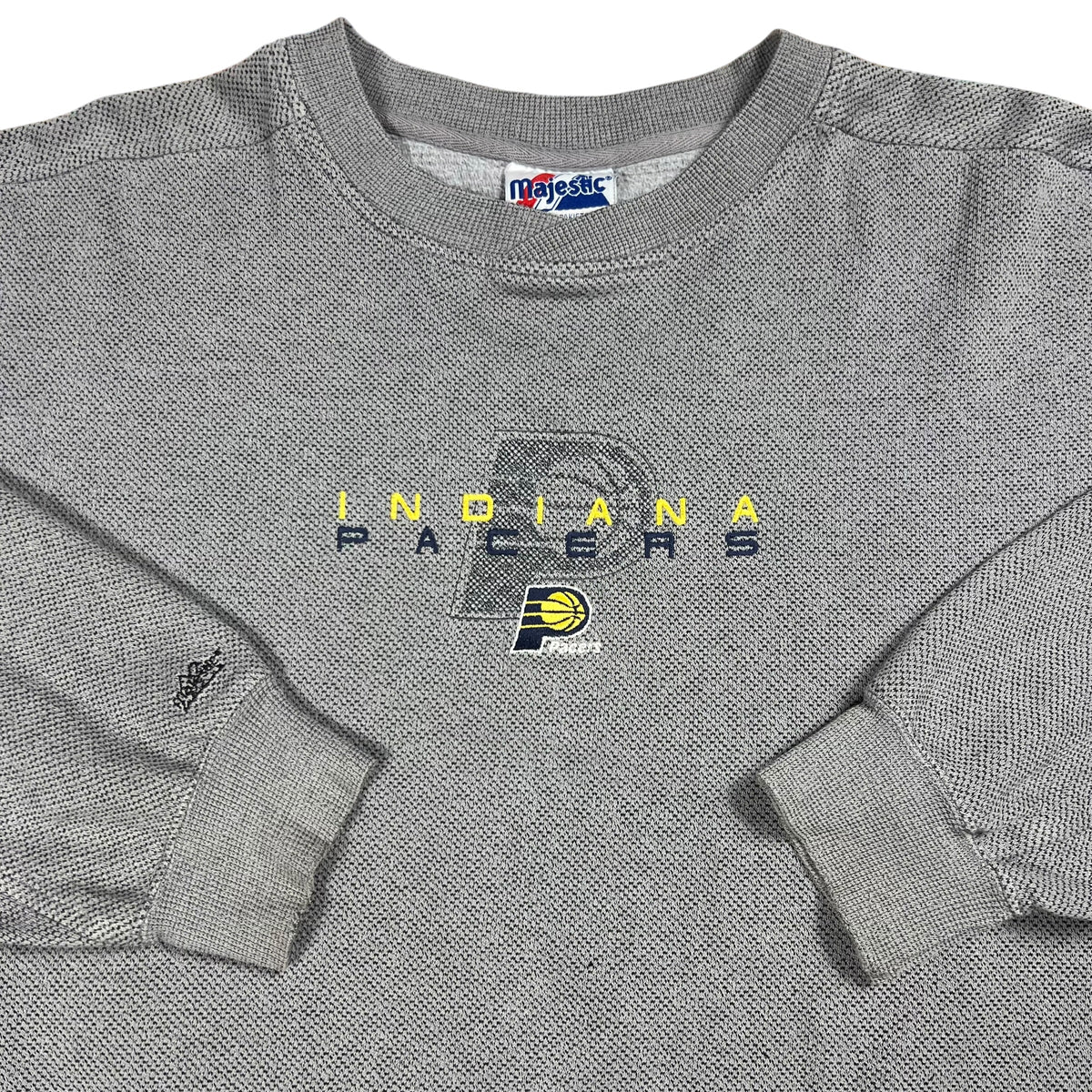 Vintage 90s Majestic Indiana Pacers NBA faded crewneck (L)