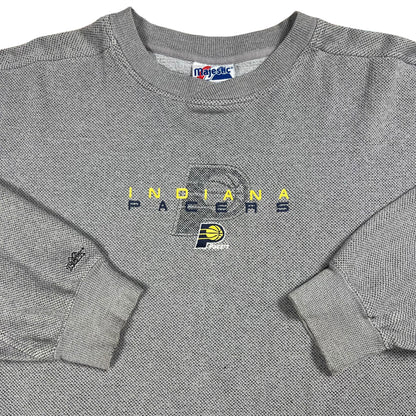 Vintage 90s Majestic Indiana Pacers NBA faded crewneck (L)