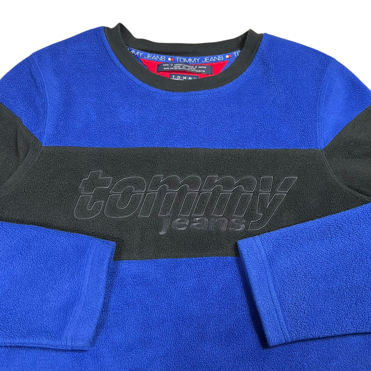 Vintage 90s Tommy Hilfiger Jeans women’s fleece sweatshirt (L)