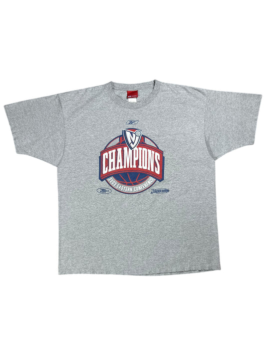Vintage 2003 New Jersey Nets Easter conference Champions locker room tee (XL/XXL)