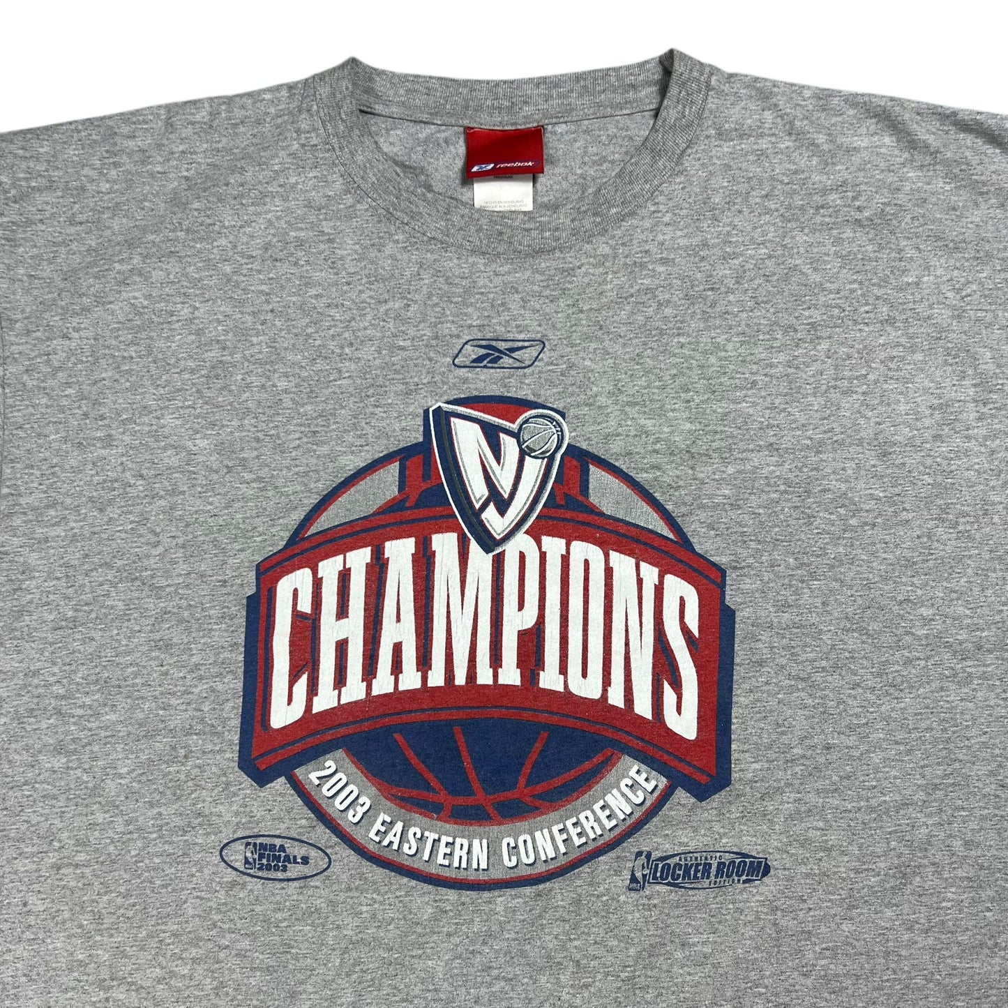 Vintage 2003 New Jersey Nets Easter conference Champions locker room tee (XL/XXL)