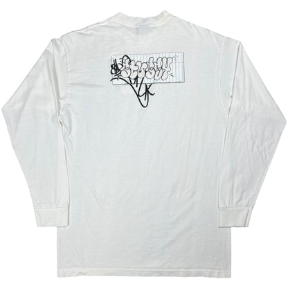 Vintage 2001 Stüssy box logo graffiti long sleeve shirt (L)