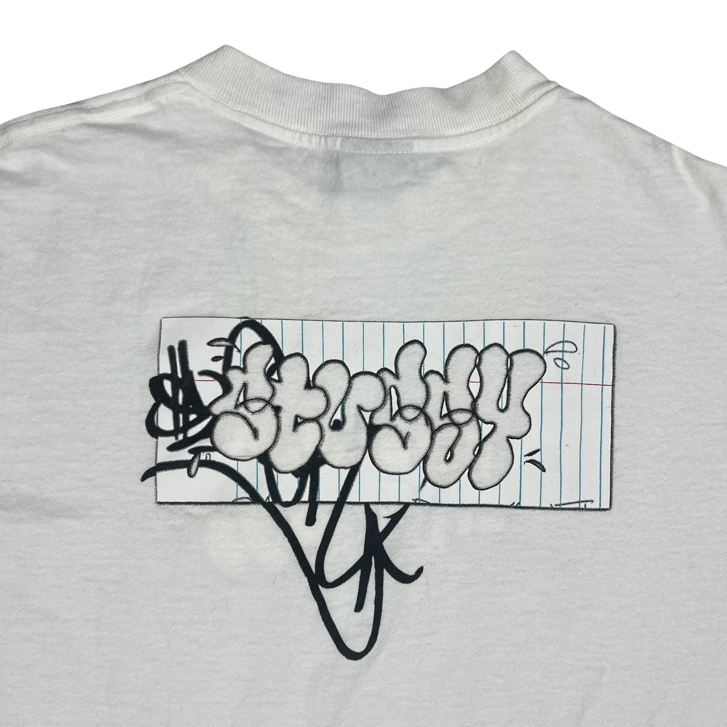 Vintage 2001 Stüssy box logo graffiti long sleeve shirt (L)