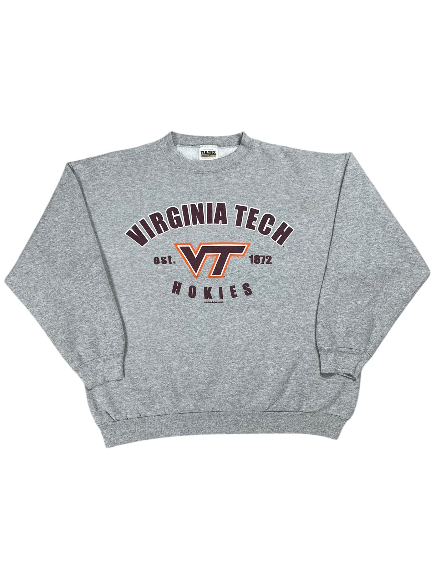 Vintage 90s Tultex Virginia Tech Hokies Crewneck (L)