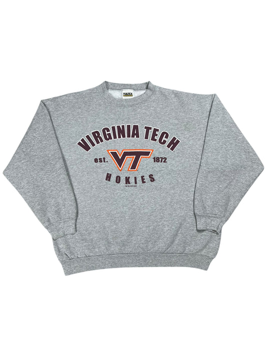 Vintage 90s Tultex Virginia Tech Hokies Crewneck (L)