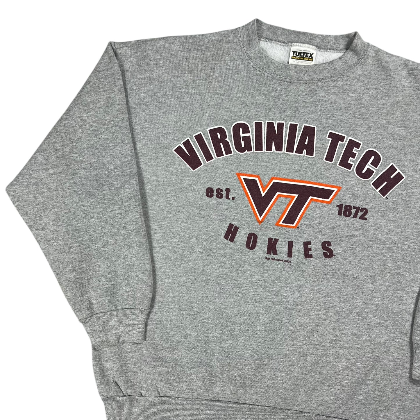 Vintage 90s Tultex Virginia Tech Hokies Crewneck (L)