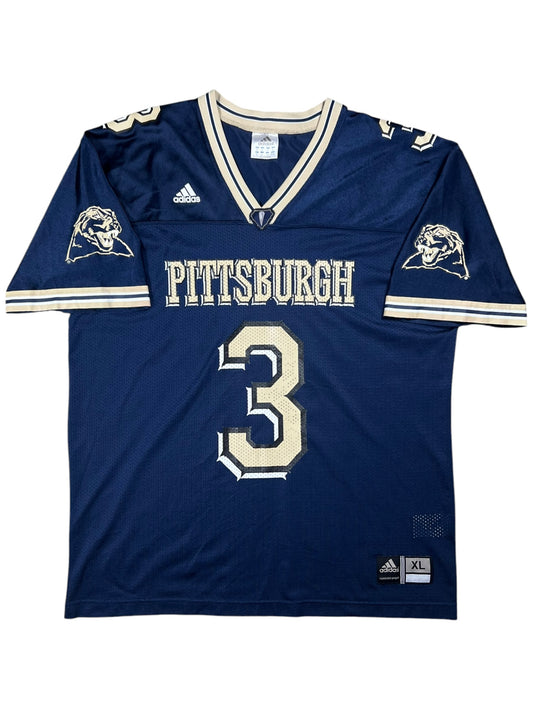 Vintage Y2K Adidas Pitt Panthers University of Pittsburgh football jersey (XL)