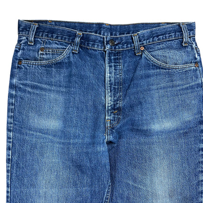 Vintage 80s Levi’s orange tabs faded patina dark wash denim jeans (36x30)