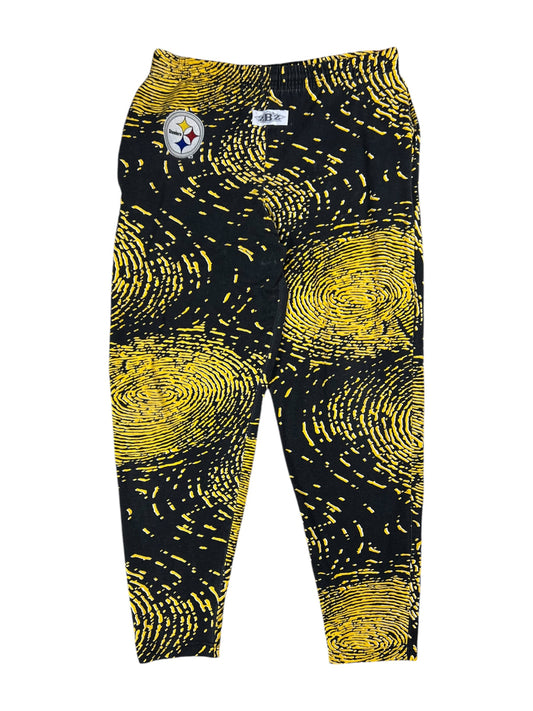 Vintage 90s Zubaz Pittsburgh Steelers NFL all over print pants (M/L)