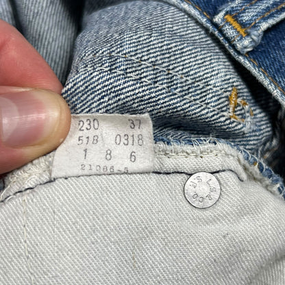 Vintage 80s Levi’s orange tabs faded patina dark wash denim jeans (36x30)