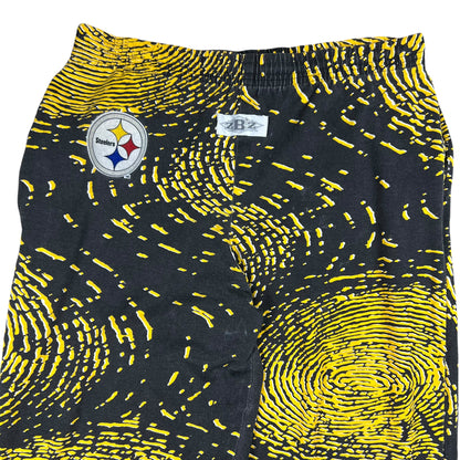 Vintage 90s Zubaz Pittsburgh Steelers NFL all over print pants (M/L)