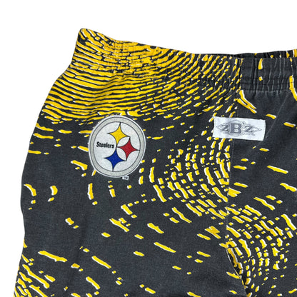 Vintage 90s Zubaz Pittsburgh Steelers NFL all over print pants (M/L)