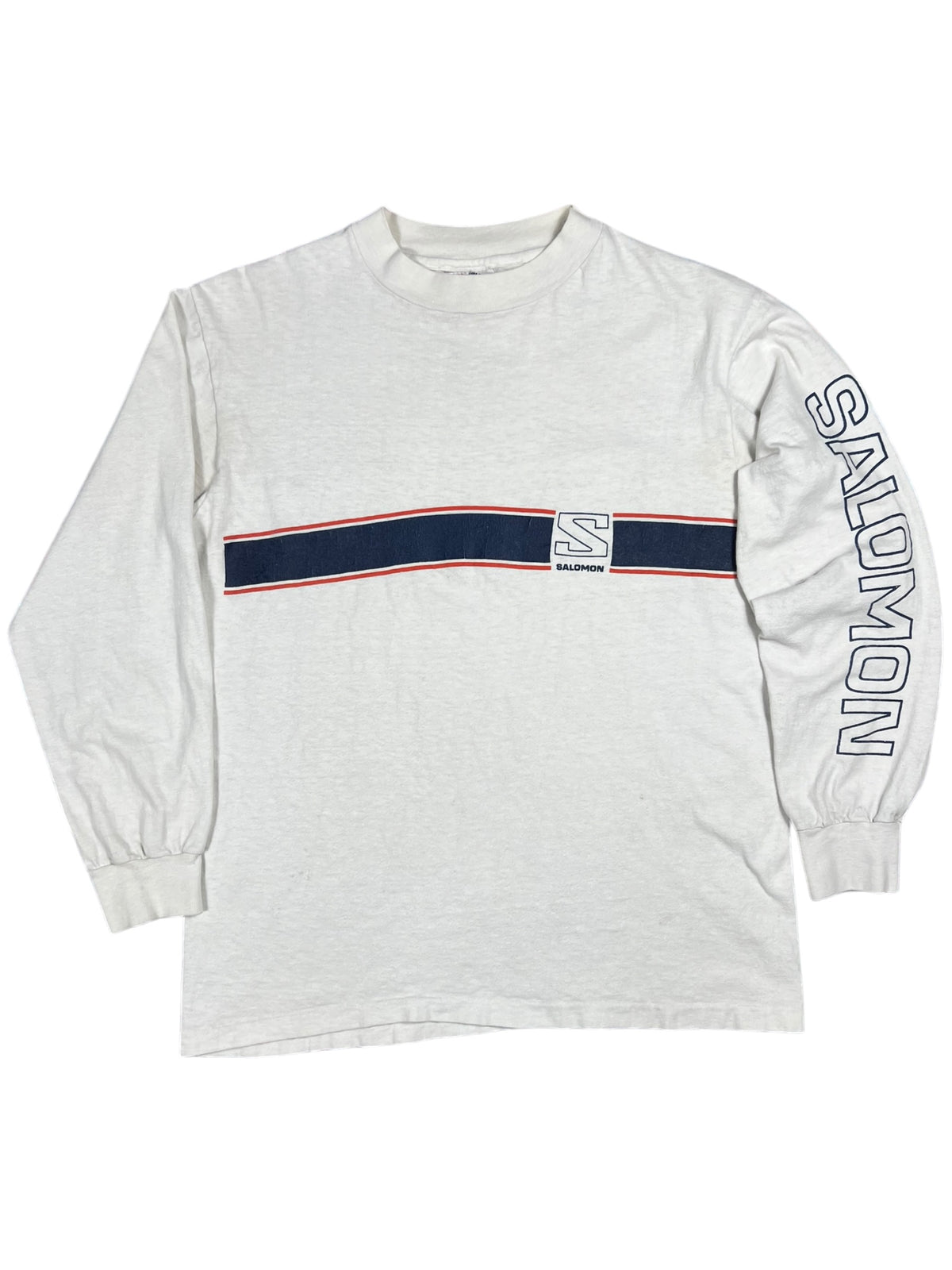 Vintage 80s Salomon outdoors long sleeve print shirt (M)