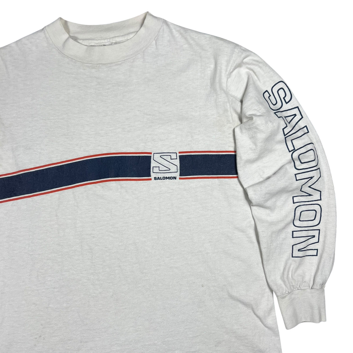 Vintage 80s Salomon outdoors long sleeve print shirt (M)