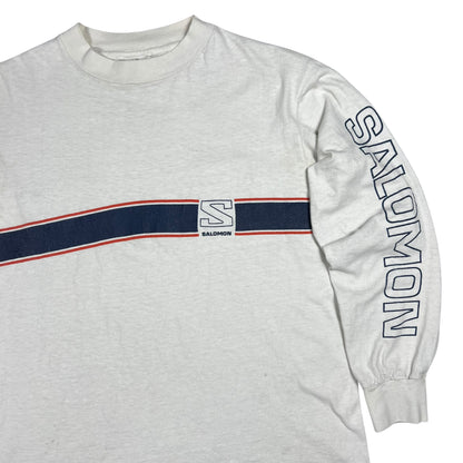 Vintage 80s Salomon outdoors long sleeve print shirt (M)