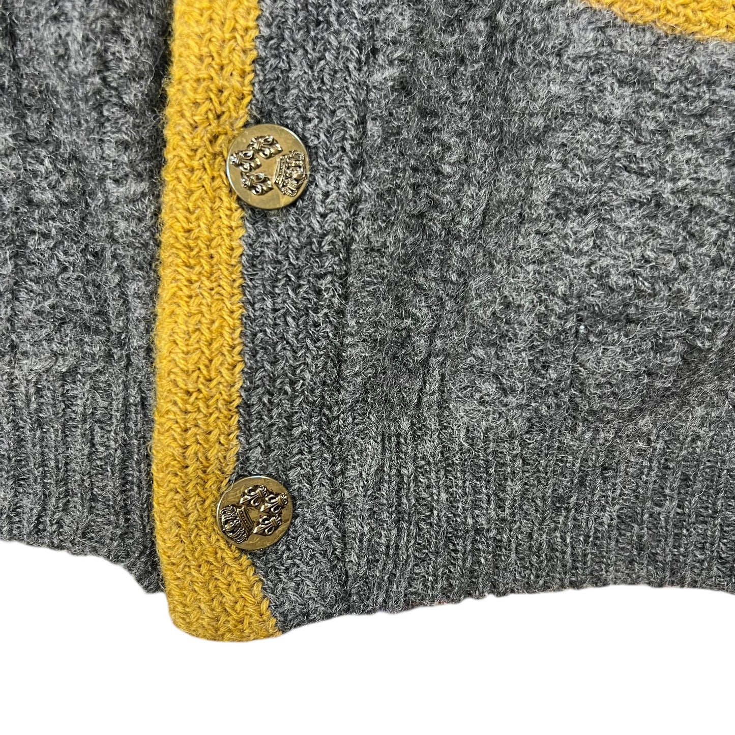 Vintage 1960s Golden Brent 100% wool shrunk cardigan sweater (S)