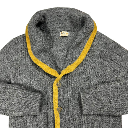 Vintage 1960s Golden Brent 100% wool shrunk cardigan sweater (S)