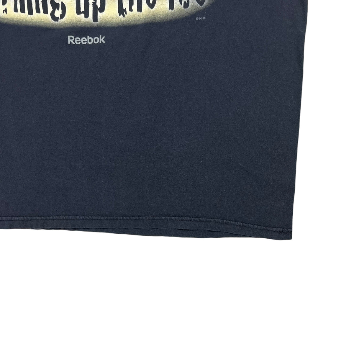 Vintage Y2K Pittsburgh Penguins Burning up the Ice flames NHL tee (XL)