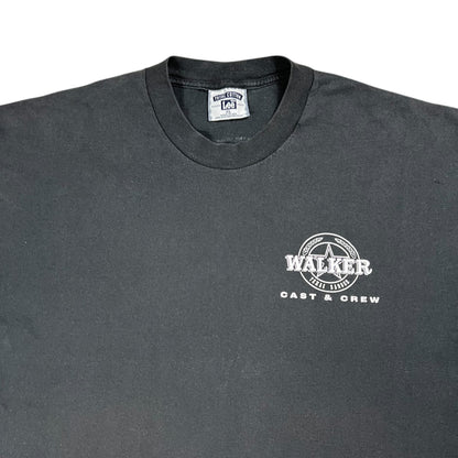 Vintage 90s Chuck Norris Walker Texas Ranger Cast & Crew faded movie tee (XL)