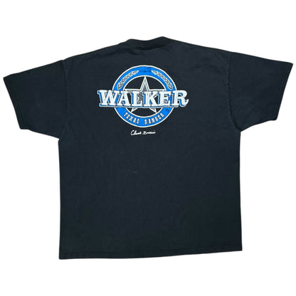 Vintage 90s Chuck Norris Walker Texas Ranger Cast & Crew faded movie tee (XL)
