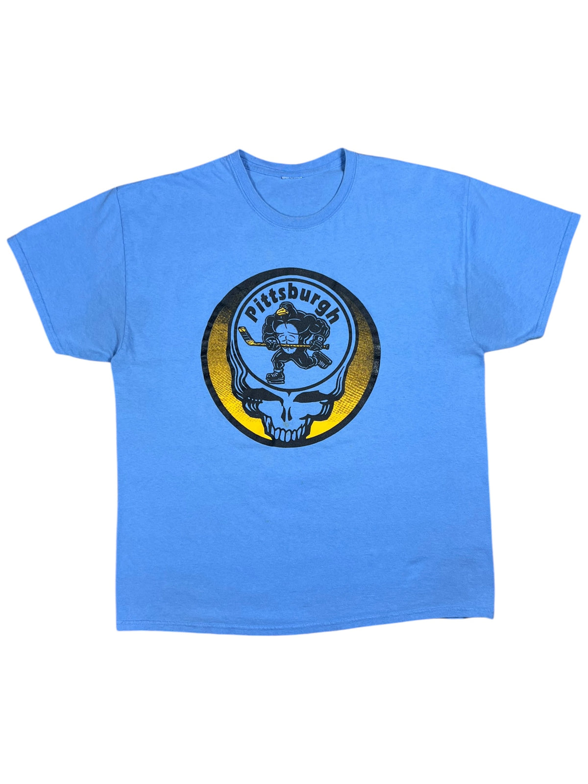 Vintage Y2K Grateful Dead Pittsburgh Penguins steal your face faded band tee (XL)