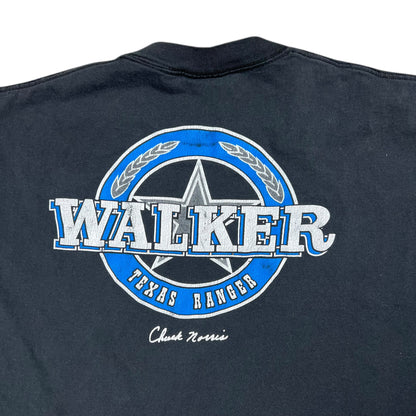 Vintage 90s Chuck Norris Walker Texas Ranger Cast & Crew faded movie tee (XL)
