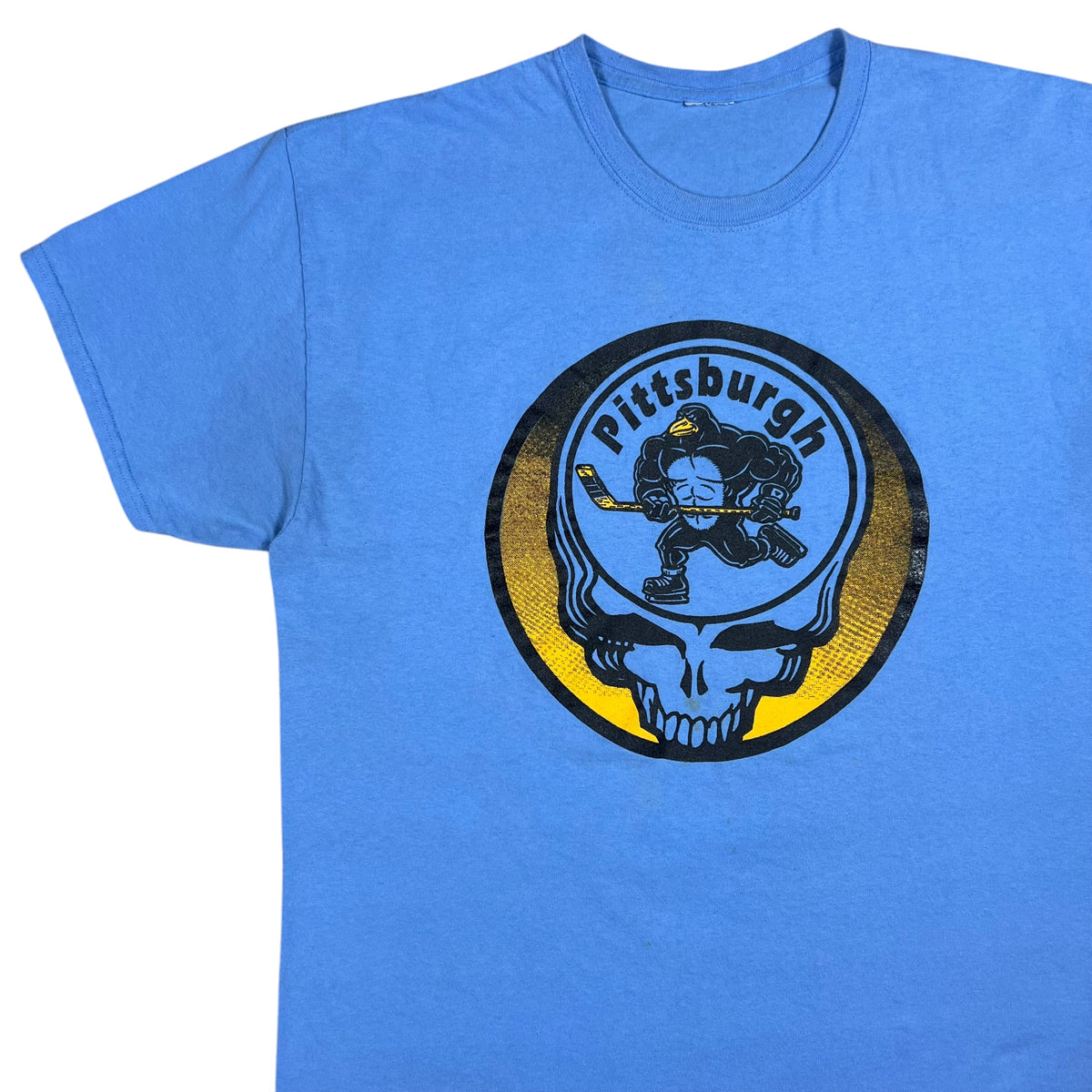 Vintage Y2K Grateful Dead Pittsburgh Penguins steal your face faded band tee (XL)