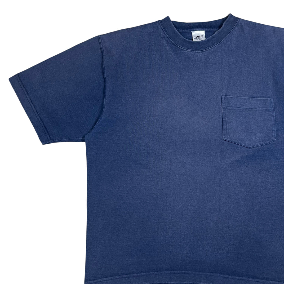 Camber faded navy heavy weight pocket tee (L)
