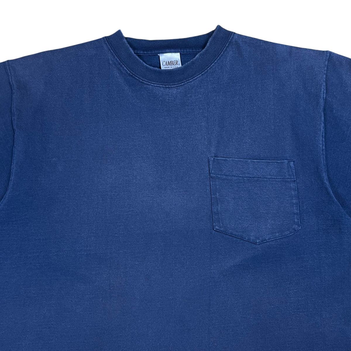 Camber faded navy heavy weight pocket tee (L)